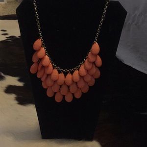 Orange statement necklace